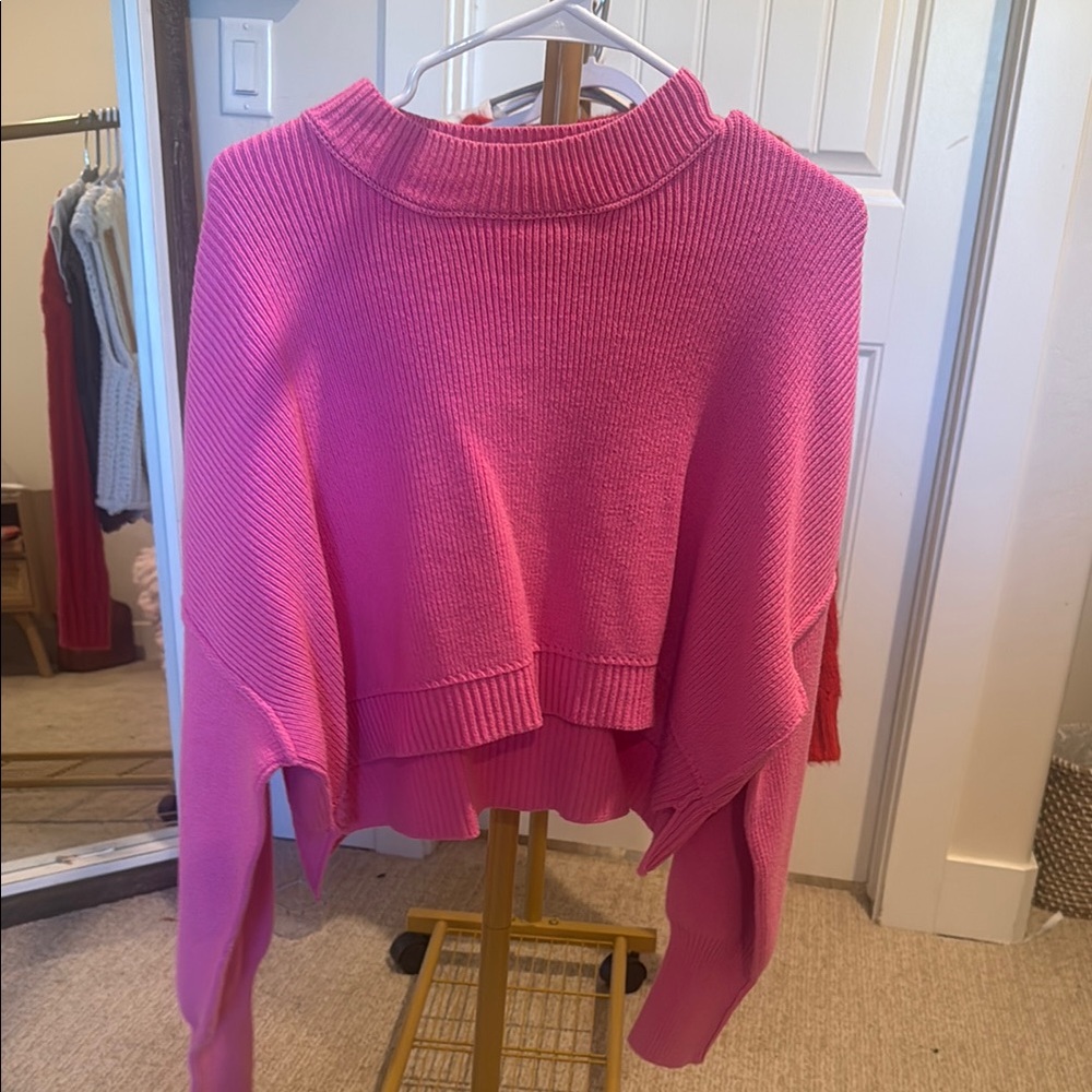 Free people pink Sweater